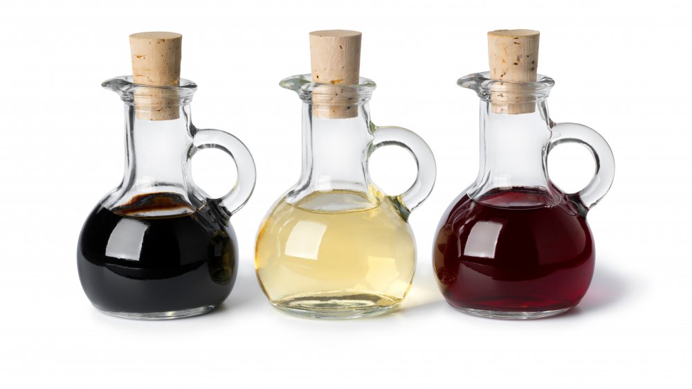 Three different vinegars