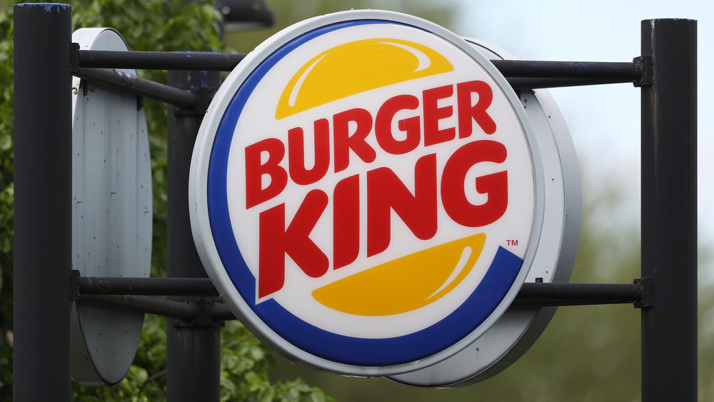 A Burger King sign