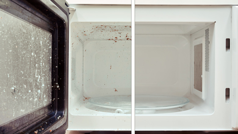 Before and after cleaning