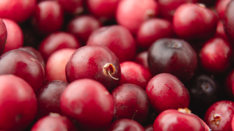 Cranberries in a pile