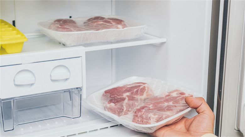 beef in freezer