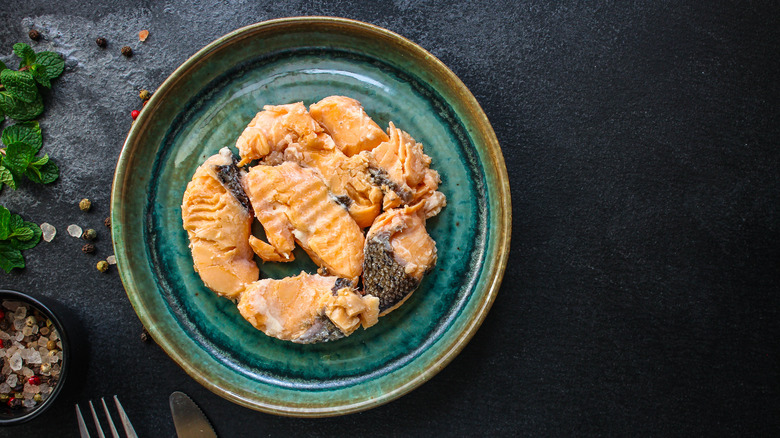 Why You Should Keep Canned Salmon In Your Pantry