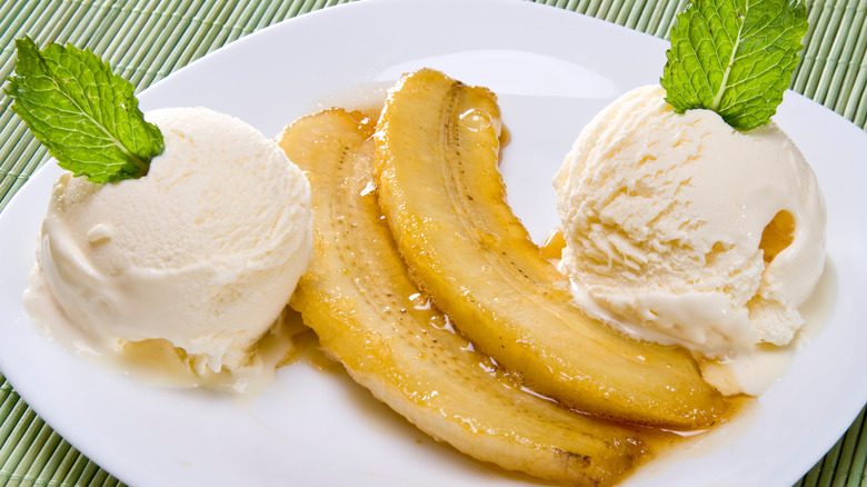 Caramelized banana