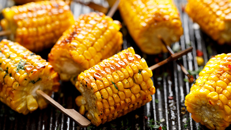 Crispy corn on the cobs