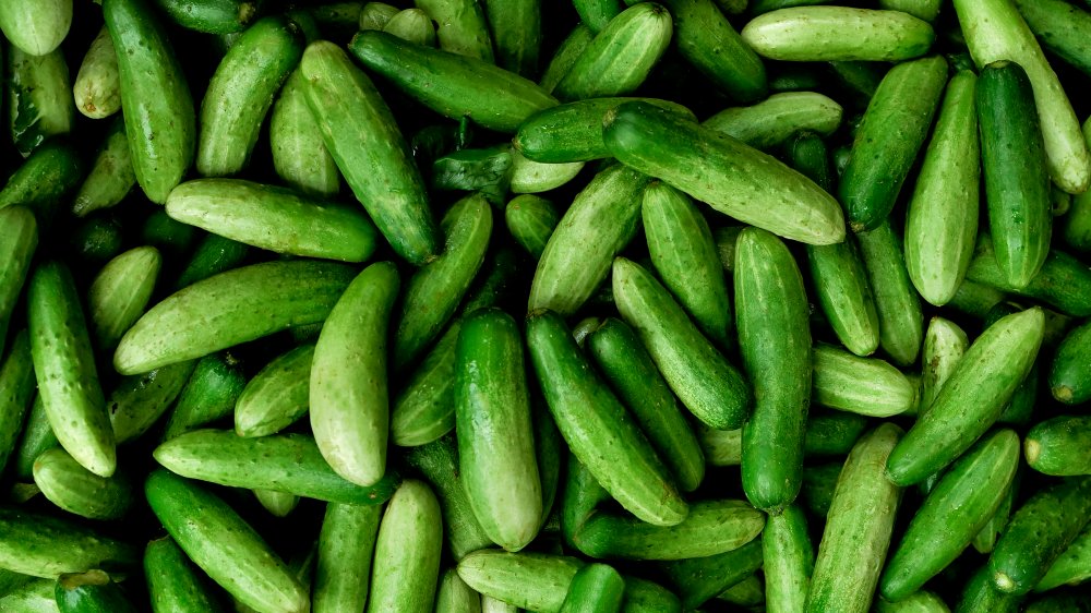 A pike of cucumbers 