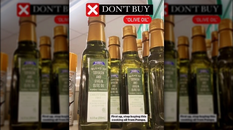 soybean and virgin olive oil
