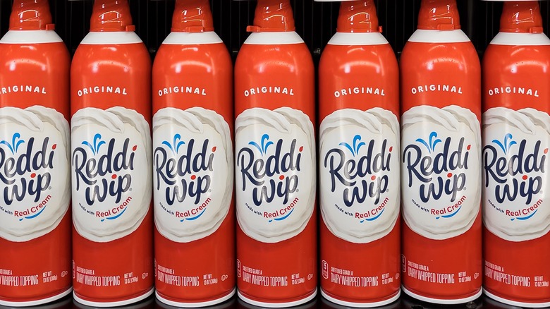 Cans of Reddi Wip Original