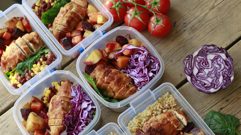 Containers of leftovers