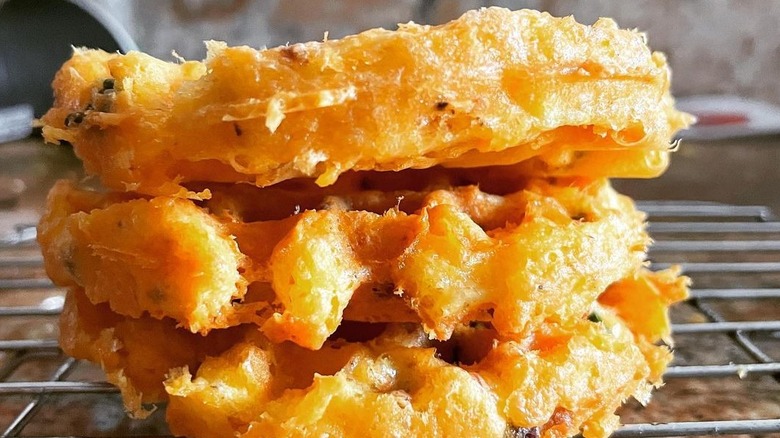 Cheese waffles