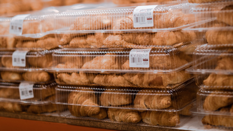 Costco croissants in plastic clamshell containers