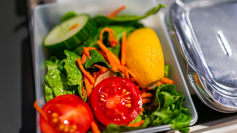 Salad in to-go container