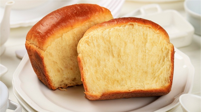 Japanese milk bread thick slices