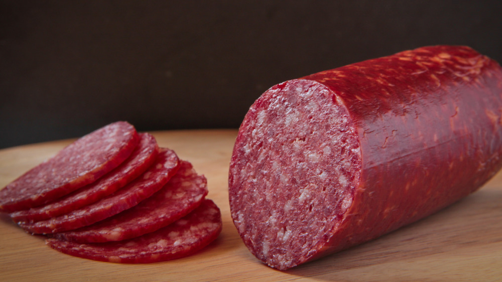 Sliced salami