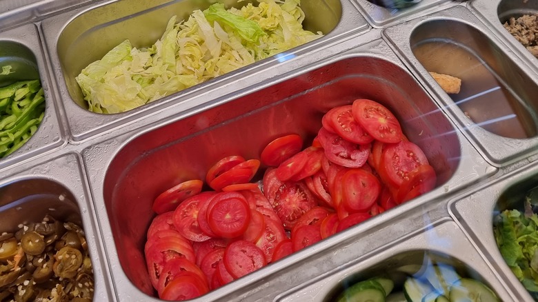 Subway veggies