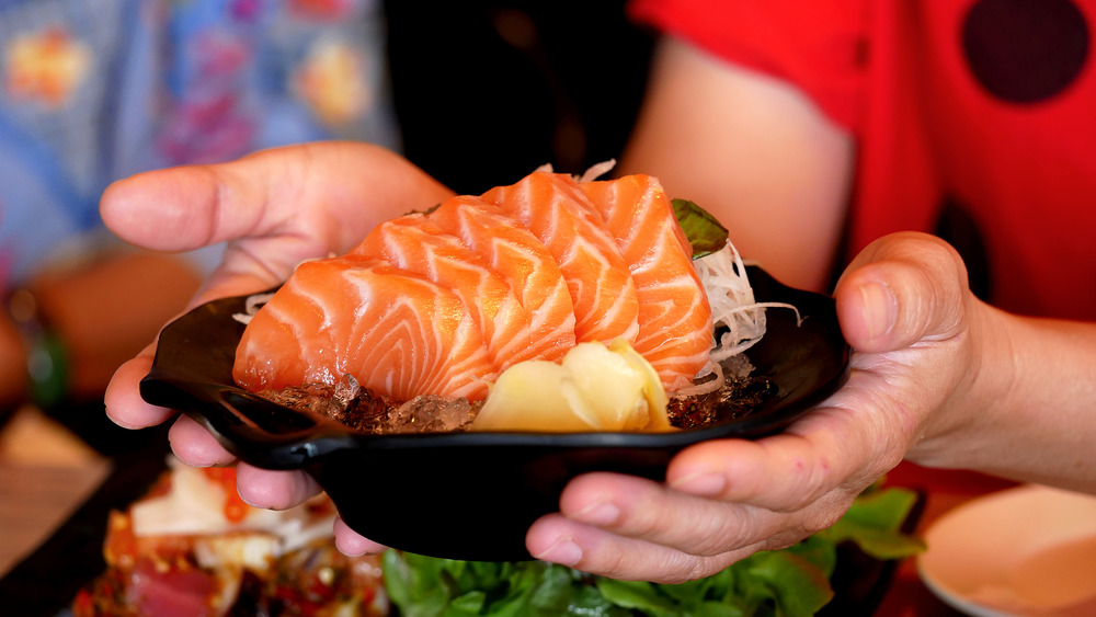 porzioni di sashimi