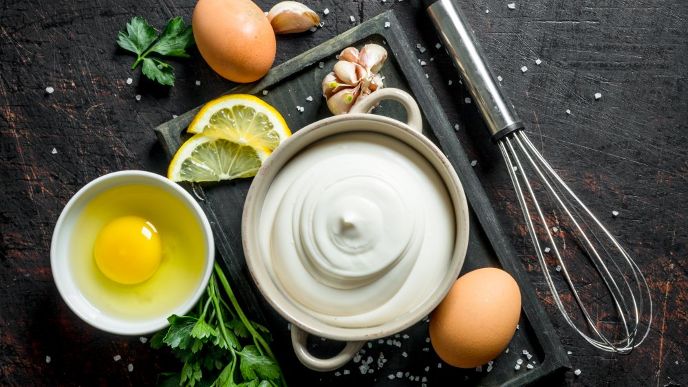 mayonnaise in bowl