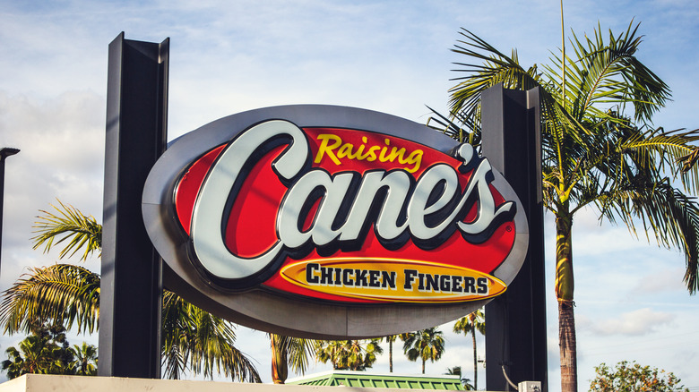 Raising Cane's marquee sign