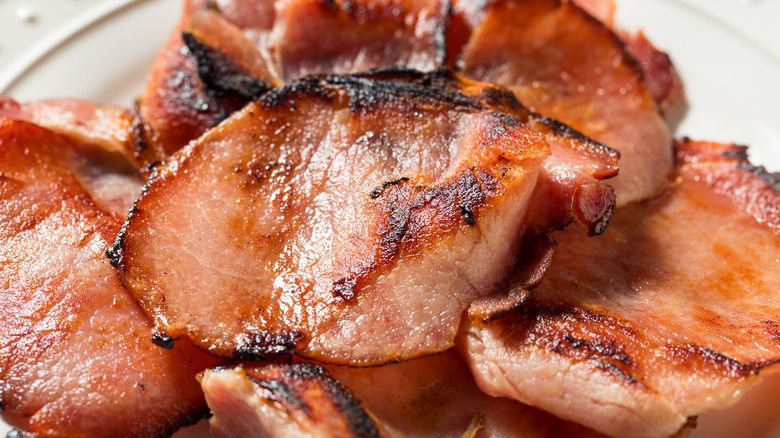 Canadian bacon chunks