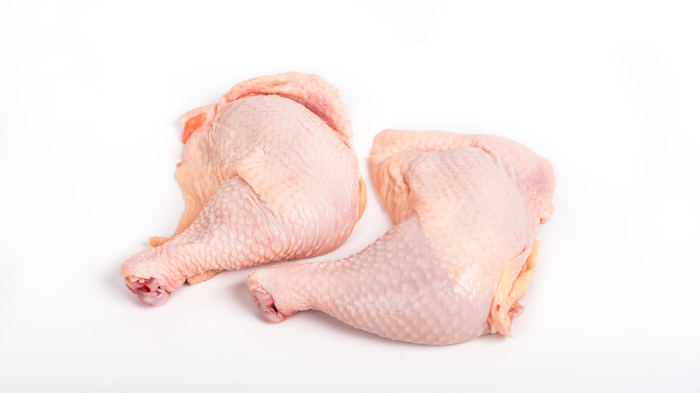Raw chicken legs
