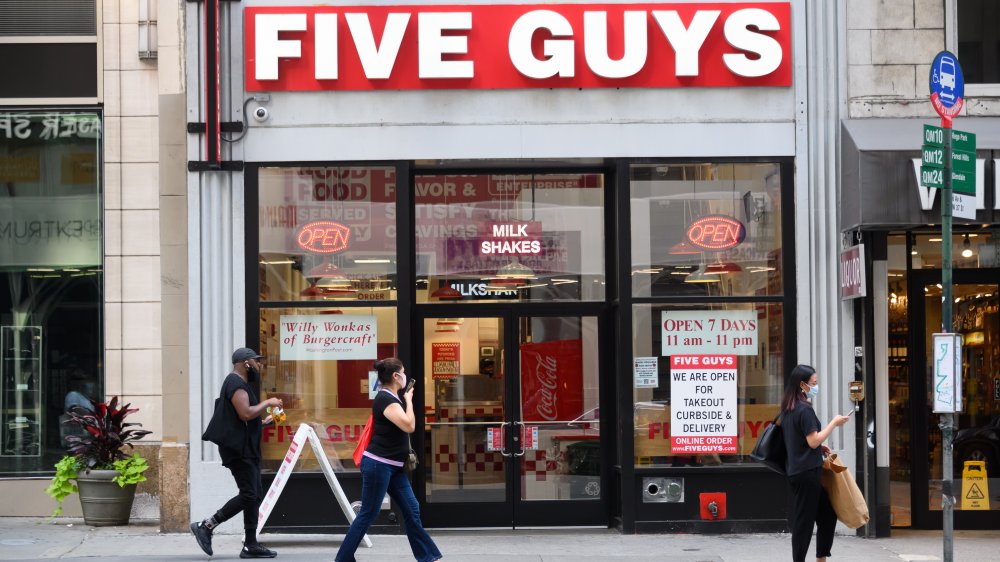 Five Guys Storefront in New York City