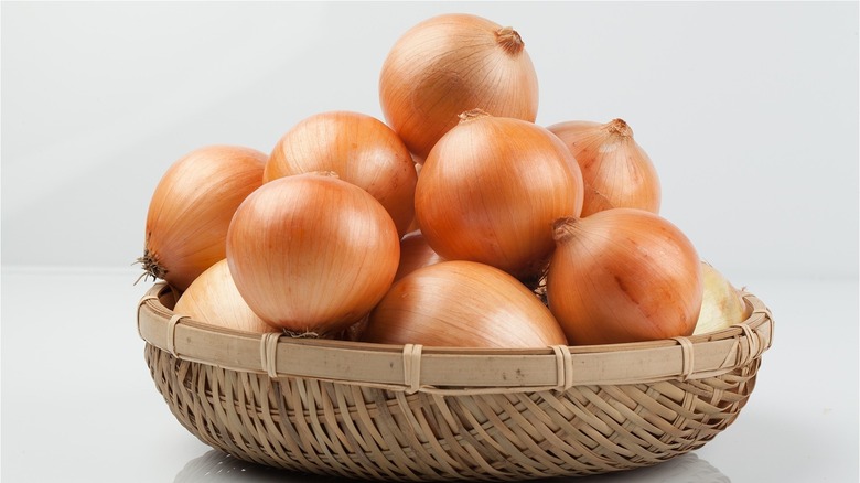 basket of onions