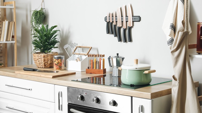 Magnetic knife holder