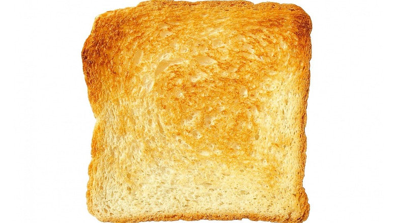 White slice of toast