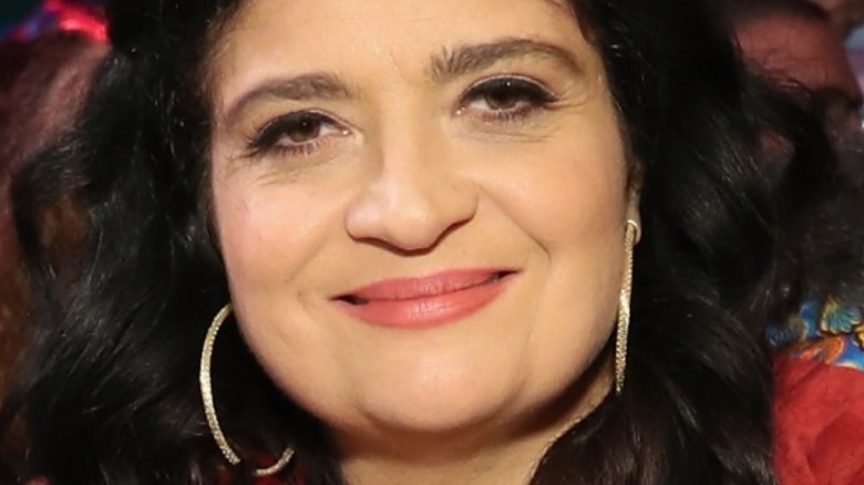 Close up of Alex Guarnaschelli with slight smile