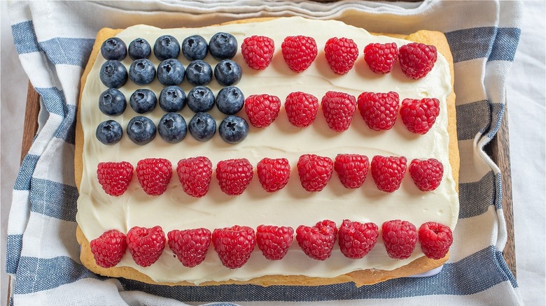 American flag cake