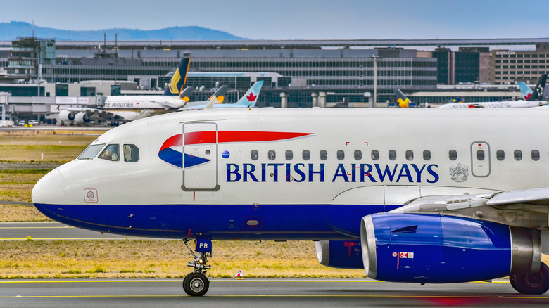 British Airways plane on the tarmac