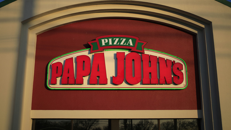 Papa John's storefront