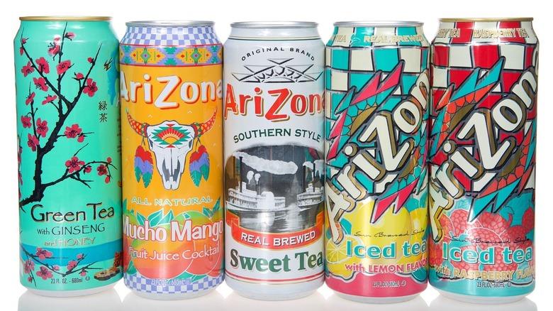 Five flavors of Arizona Iced Tea