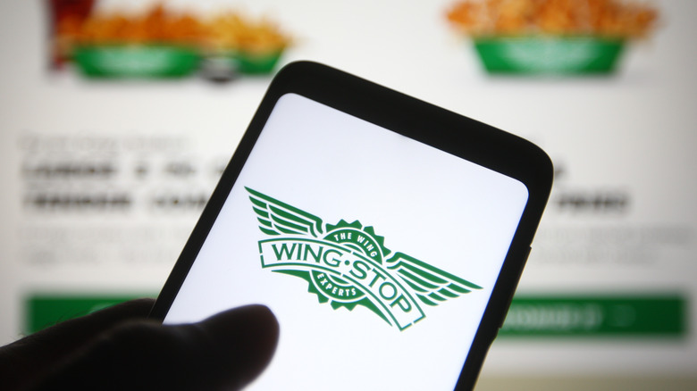 Wingstop order on app