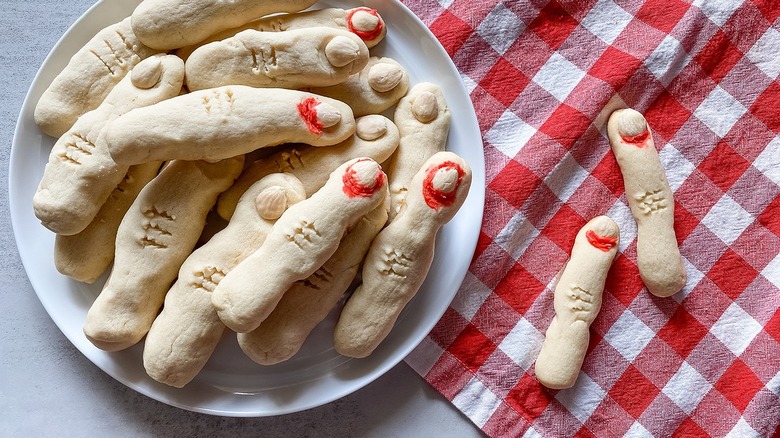 witch finger cookies