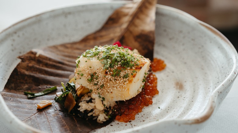 Dish served at Wolfgang Puck's restaurant 