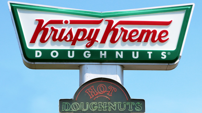 Krispy Kreme sign in sky
