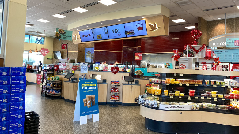 Wawa shop front counter