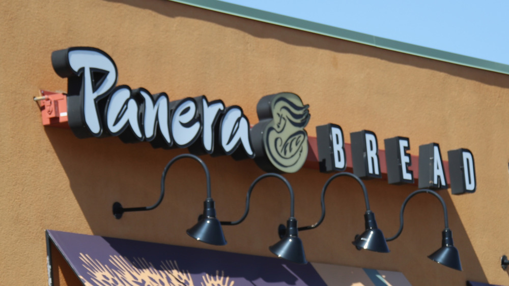 Panera Bread restaurant sign