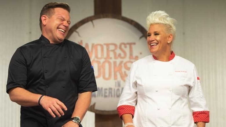 Tyler Florence and Anne Burrell on Worst Cooks in America