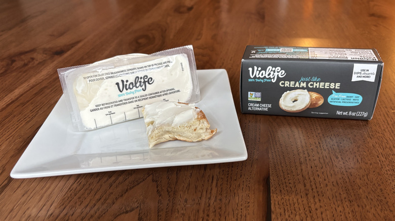 Violife just like cream cheese and package