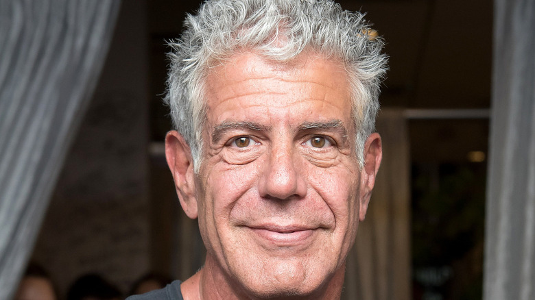 Anthony Bourdain smiling