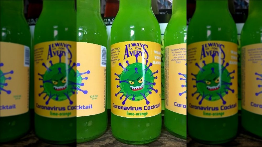 Coronavirus cocktail bottle