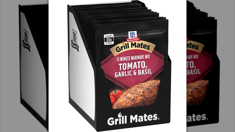Tomato Garlic and Basil Grill Mate packets