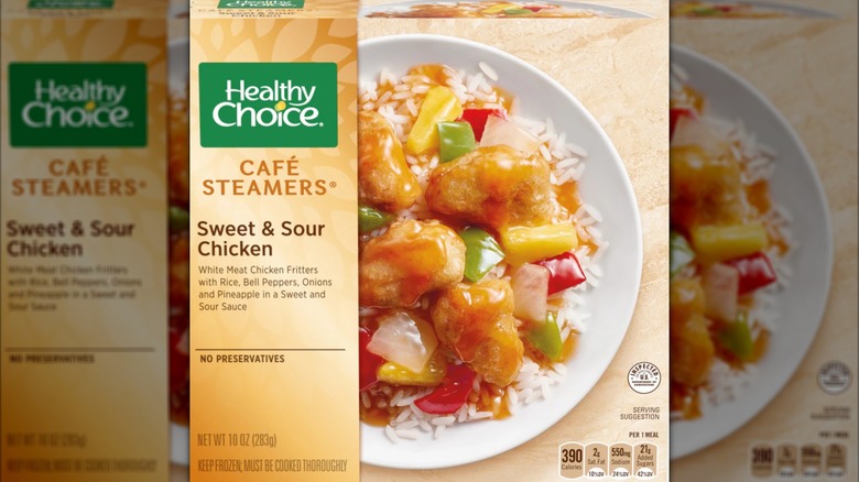 Healthy Choice Cafe Steamers Sweet & Sour Chicken package