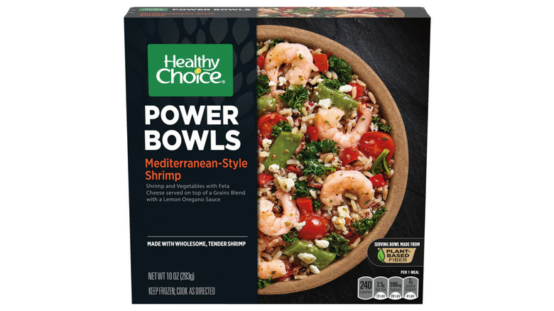Healthy Choice Power Bowls Mediterranean-Style Shrimp package