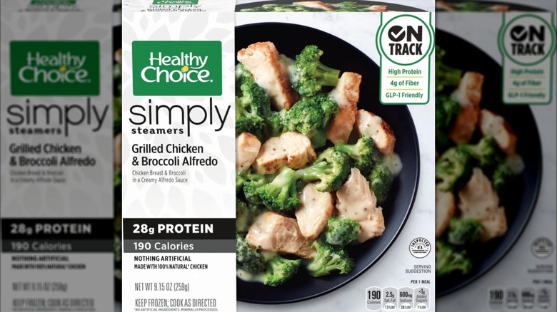 Healthy Choice Grilled Chicken & Broccoli Alfredo package