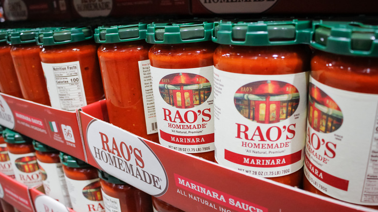 Jars of Rao's marinara sauce