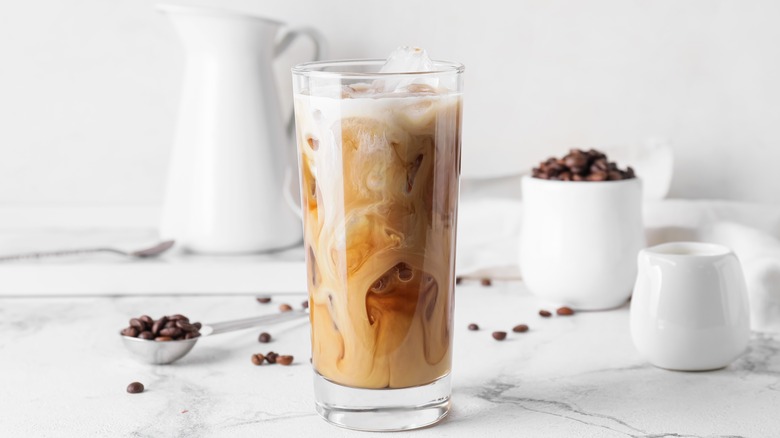 Cold brew coffee on countertop