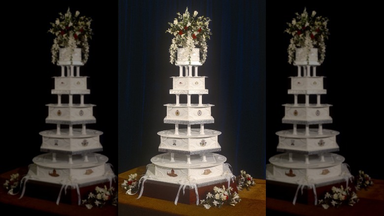 One of the royal wedding cakes for Princess Diana and Prince Charles