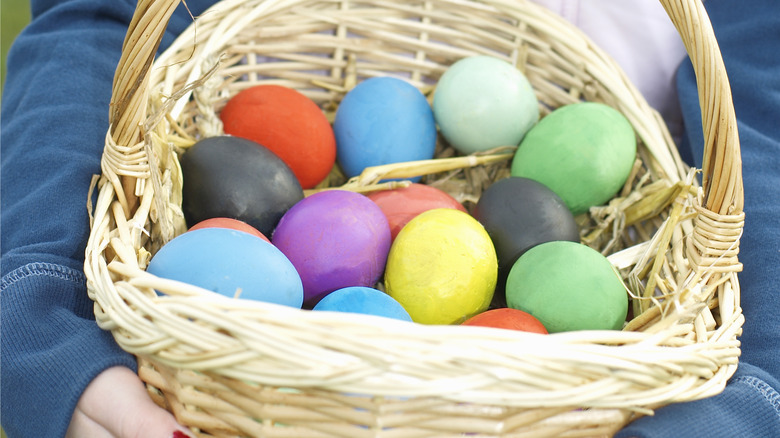 basket of Easter eggs